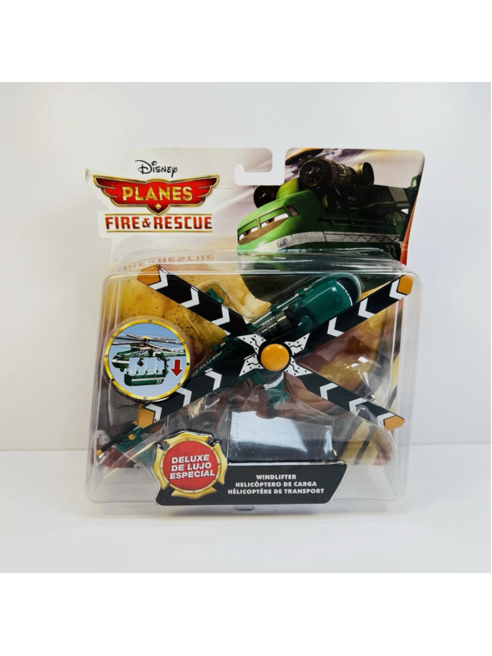 DISNEY PLANES DELUXE ''WINDLIFTER'' W/REMOVABLE TANK, FROM FIRE&RESCUE SERIES